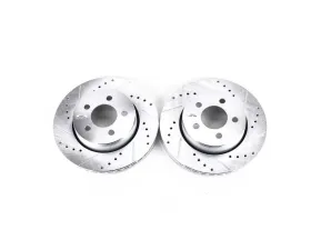 Power Stop Evolution Drilled & Slotted Rotors - Pair Front Dodge Nitro 2007-2011