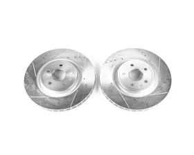 Power Stop Evolution Drilled & Slotted Rotors - Pair Front Dodge Durango 2018-2019