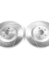 Power Stop Evolution Drilled & Slotted Rotors - Pair Front Dodge Durango 2018-2019                                     - AR83080XPR - Image 2