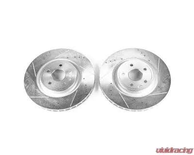Power Stop Evolution Drilled & Slotted Rotors - Pair Front Dodge Durango 2018-2019 - AR83080XPR
