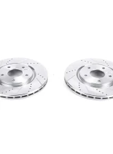 Power Stop Evolution Drilled & Slotted Rotors - Pair Front Chrysler Pacifica 2017-2019                                     - AR83081XPR - Image 2