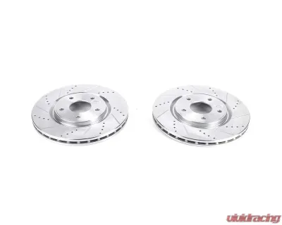 Power Stop Evolution Drilled & Slotted Rotors - Pair Front Chrysler Pacifica 2017-2019 - AR83081XPR