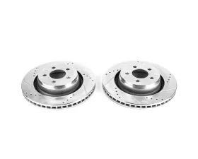 Power Stop Evolution Drilled & Slotted Rotors - Pair Front Dodge Nitro 2009-2011