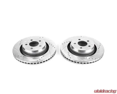 Power Stop Evolution Drilled & Slotted Rotors - Pair Front Dodge Nitro 2009-2011 - AR83085XPR