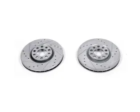 Power Stop Evolution Drilled & Slotted Rotors - Pair Front Chrysler 200 2015-2017