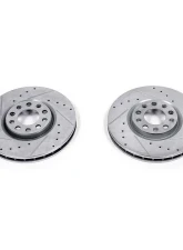 Power Stop Evolution Drilled & Slotted Rotors - Pair Front Chrysler 200 2015-2017                                     - AR83086XPR - Image 2