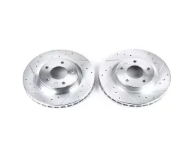 Power Stop Evolution Drilled & Slotted Rotors - Pair Front Chrysler 200 2011-2014