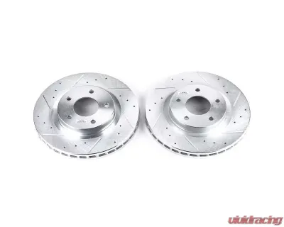 Power Stop Evolution Drilled & Slotted Rotors - Pair Front Chrysler 200 2011-2014 - AR8369XPR