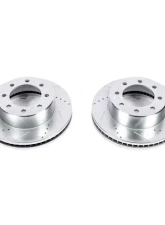 Power Stop Evolution Drilled & Slotted Rotors - Pair Front Dodge Ram 2500 2009-2010                                     - AR8373XPR - Image 2