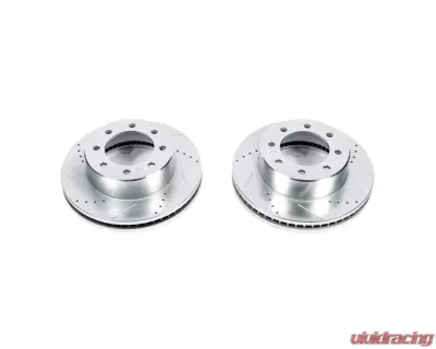Power Stop Evolution Drilled & Slotted Rotors - Pair Front Dodge Ram 2500 2009-2010 - AR8373XPR