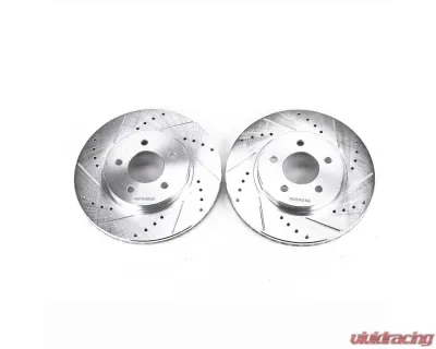Power Stop Evolution Drilled & Slotted Rotors - Pair Front Ford Escape 2005-2012 - AR85103XPR