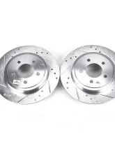 Power Stop Evolution Drilled & Slotted Rotors - Pair Rear Ford Escape 2005-2008                                     - AR85104XPR - Image 2