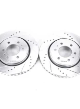 Power Stop Evolution Drilled & Slotted Rotors - Pair Front Ford Expedition 2007-2019                                     - AR85108XPR - Image 2