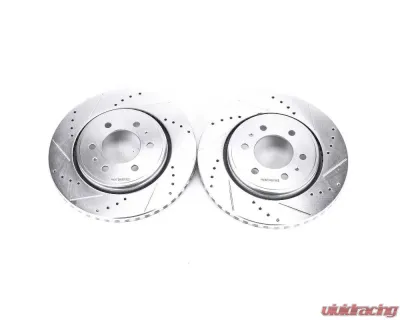 Power Stop Evolution Drilled & Slotted Rotors - Pair Front Ford Expedition 2007-2019 - AR85108XPR