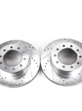 Power Stop Evolution Drilled & Slotted Rotors - Pair Front Ford F-450 Super Duty 2005-2016                                     - AR85113XPR - Image 2