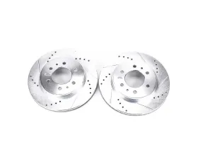 Power Stop Evolution Drilled & Slotted Rotors - Pair Front Ford F-150 2009