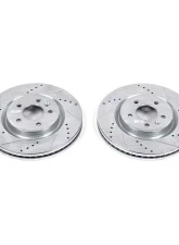 Power Stop Evolution Drilled & Slotted Rotors - Pair Front Ford Explorer 2011-2019                                     - AR85137XPR - Image 2