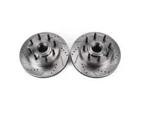 Power Stop Evolution Drilled & Slotted Rotors - Pair Front Ford F-250 Super Duty 2006-2012