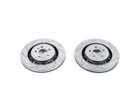 Power Stop Evolution Drilled & Slotted Rotors - Pair Front Ford Explorer 2013-2019