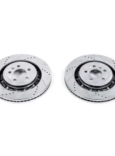 Power Stop Evolution Drilled & Slotted Rotors - Pair Front Ford Explorer 2013-2019                                     - AR85141XPR - Image 2