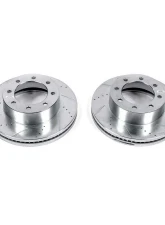Power Stop Evolution Drilled & Slotted Rotors - Pair Front Ford F-250 Super Duty 2013-2019                                     - AR85153XPR - Image 2