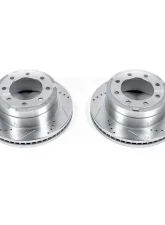 Power Stop Evolution Drilled & Slotted Rotors - Pair Rear Ford F-250 Super Duty 2013-2019                                     - AR85155XPR - Image 2