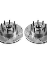 Power Stop Evolution Drilled & Slotted Rotors - Pair Front Ford F-250 Super Duty 2013-2019                                     - AR85169XPR - Image 2