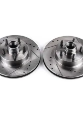 Power Stop Evolution Drilled & Slotted Rotors - Pair Front Ford Explorer 1995-2001                                     - AR8551XPR - Image 2