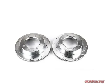 Power Stop Evolution Drilled & Slotted Rotors - Pair Front Ford F-250 1995-1999 - AR8553XPR