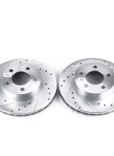 Power Stop Evolution Drilled & Slotted Rotors - Pair Front Ford Explorer 1995-2001                                     - AR8554XPR - Image 2