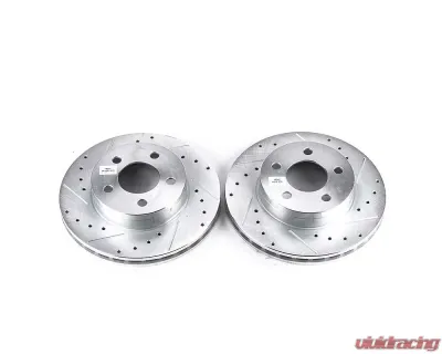 Power Stop Evolution Drilled & Slotted Rotors - Pair Front Ford Explorer 1995-2001 - AR8554XPR
