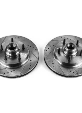 Power Stop Evolution Drilled & Slotted Rotors - Pair Front Ford F-150 1997-2000                                     - AR8555XPR - Image 2