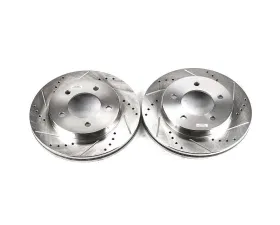 Power Stop Evolution Drilled & Slotted Rotors - Pair Front Ford F-150 1997-2003