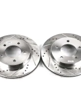 Power Stop Evolution Drilled & Slotted Rotors - Pair Front Ford F-150 1997-2003                                     - AR8557XPR - Image 2