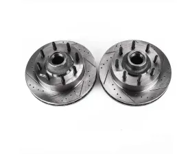 Power Stop Evolution Drilled & Slotted Rotors - Pair Front Ford F-250 Super Duty 1999-2000