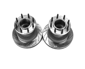 Power Stop Evolution Drilled & Slotted Rotors - Pair Front Ford F-350 Super Duty 1999-2002