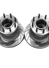 Power Stop Evolution Drilled & Slotted Rotors - Pair Front Ford F-350 Super Duty 1999-2002                                     - AR8574XPR - Image 2