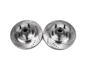 Power Stop Evolution Drilled & Slotted Rotors - Pair Front Ford F-150 2000-2003