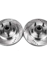 Power Stop Evolution Drilled & Slotted Rotors - Pair Front Ford F-150 2000-2003                                     - AR8583XPR - Image 2