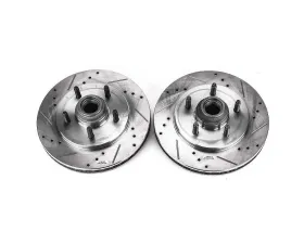 Power Stop Evolution Drilled & Slotted Rotors - Pair Front Ford Expedition 1999-2002