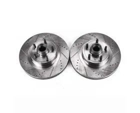 Power Stop Evolution Drilled & Slotted Rotors - Pair Front Ford Explorer Sport 2001-2003