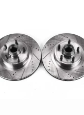 Power Stop Evolution Drilled & Slotted Rotors - Pair Front Ford Explorer Sport 2001-2003                                     - AR8585XPR - Image 2