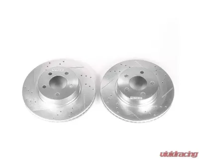 Power Stop Evolution Drilled & Slotted Rotors - Pair Front Ford Explorer Sport 2001-2003 - AR8586XPR