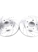 Power Stop Evolution Drilled & Slotted Rotors - Pair Front Ford Escape 2001-2007                                     - AR8588XPR - Image 2
