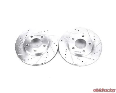 Power Stop Evolution Drilled & Slotted Rotors - Pair Front Ford Escape 2001-2007 - AR8588XPR