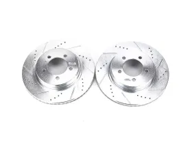 Power Stop Evolution Drilled & Slotted Rotors - Pair Front Ford Explorer 2002-2005