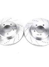 Power Stop Evolution Drilled & Slotted Rotors - Pair Front Ford Explorer 2002-2005                                     - AR8589XPR - Image 2