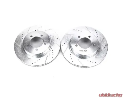 Power Stop Evolution Drilled & Slotted Rotors - Pair Front Ford Explorer 2002-2005 - AR8589XPR