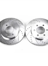 Power Stop Evolution Drilled & Slotted Rotors - Pair Front Ford Expedition 2002-2006                                     - AR8590XPR - Image 2
