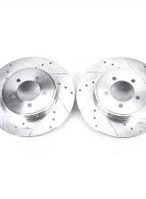 Power Stop Evolution Drilled & Slotted Rotors - Pair Rear Lincoln Aviator 2003-2005                                     - AR8593XPR - Image 2